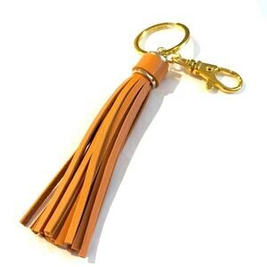 Orange Tassel Purse Backpack Charm